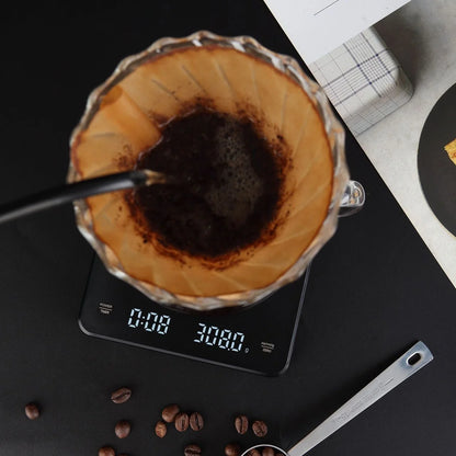 HOME&COFFEE® Stainless Steel Timer Coffee Scale