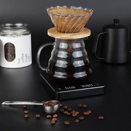 HOME&COFFEE® Stainless Steel Timer Coffee Scale